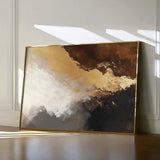 Abstract 345 Canvas Art 18" x 24" / 45 x 60 cm / Black