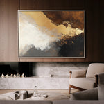 Abstract 345 Canvas Art 18" x 24" / 45 x 60 cm / Black