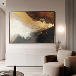 Abstract 345 Canvas Art 18" x 24" / 45 x 60 cm / Black