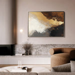 Abstract 345 Canvas Art 18" x 24" / 45 x 60 cm / Black