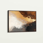 Abstract 345 Canvas Art 18" x 24" / 45 x 60 cm / Black