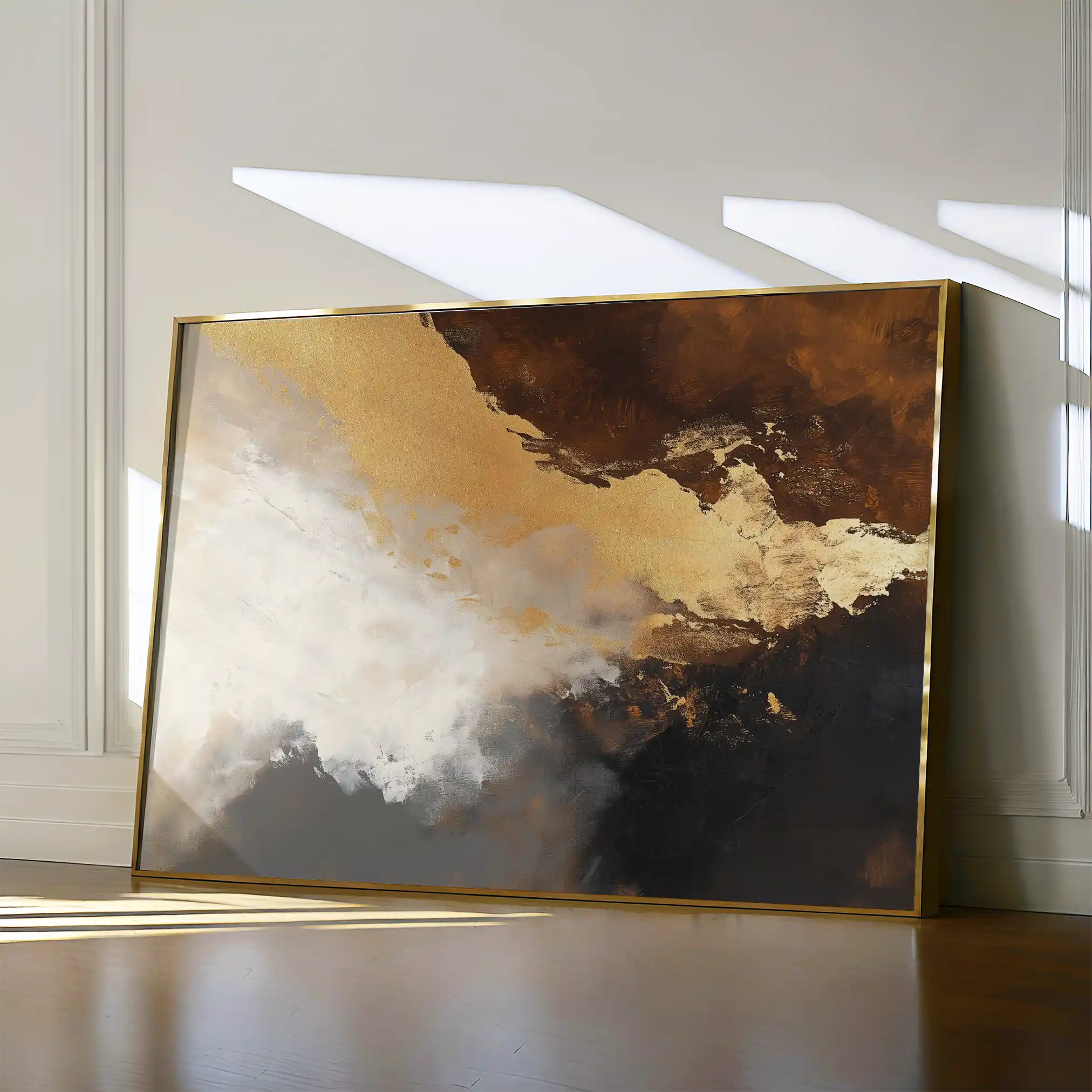 Abstract 345 Canvas Art 60 x 40 cm / Black