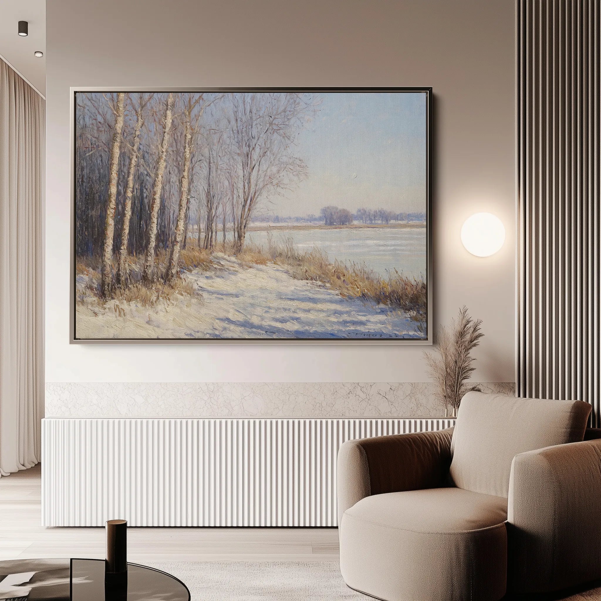 Landscape 345 Canvas Art 18" x 24" / 45 x 60 cm / Black