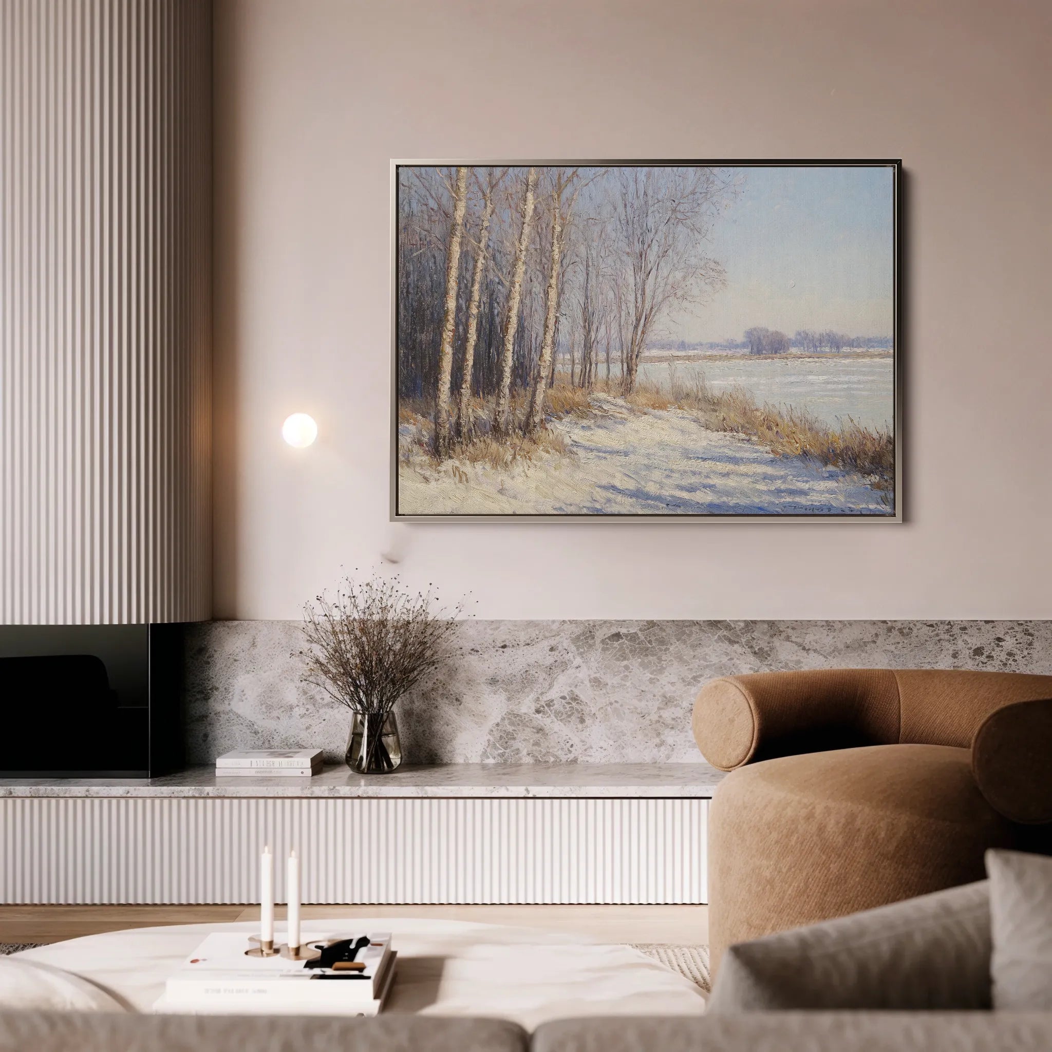 Landscape 345 Canvas Art 18" x 24" / 45 x 60 cm / Black