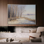 Landscape 345 Canvas Art 60 x 40 cm / Black