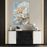 Floral 346 Canvas Art 18" x 24" / 45 x 60 cm / Black