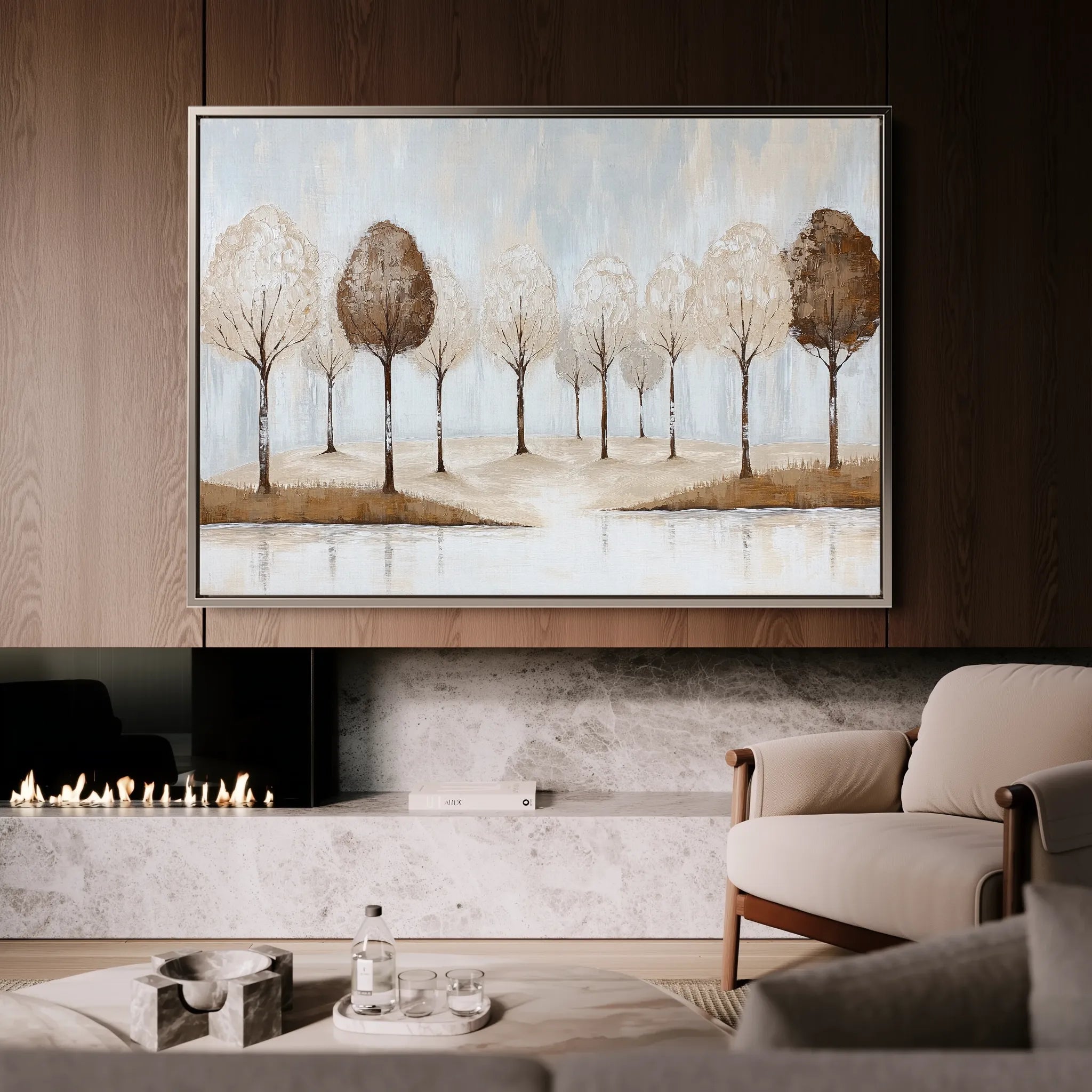 Landscape 346 Canvas Art 18" x 24" / 45 x 60 cm / Black
