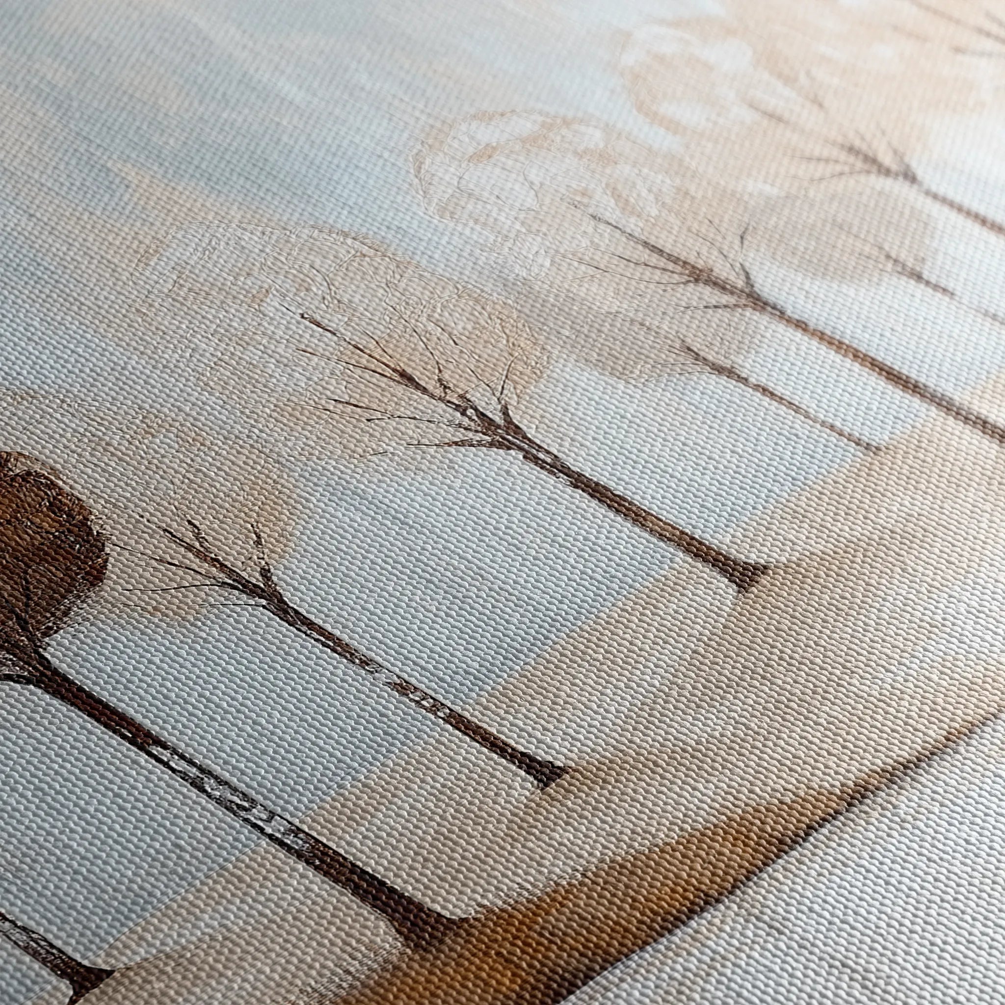 Landscape 346 Canvas Art 18" x 24" / 45 x 60 cm / Black