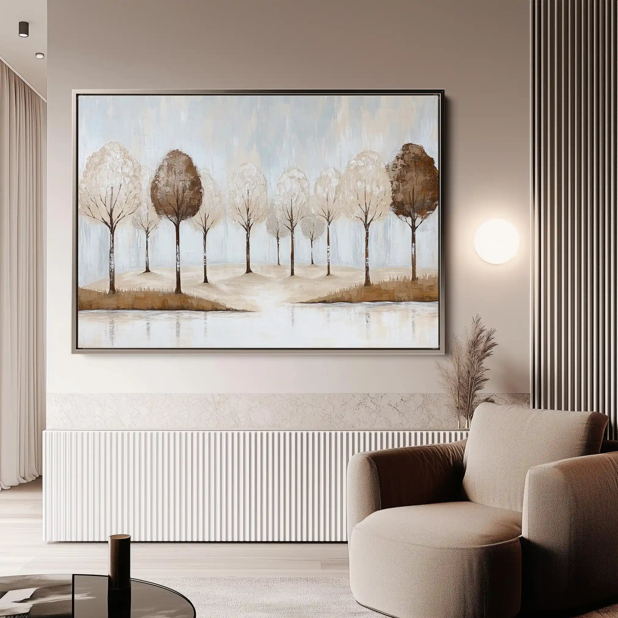 Landscape 346 Canvas Art 60 x 40 cm / Black