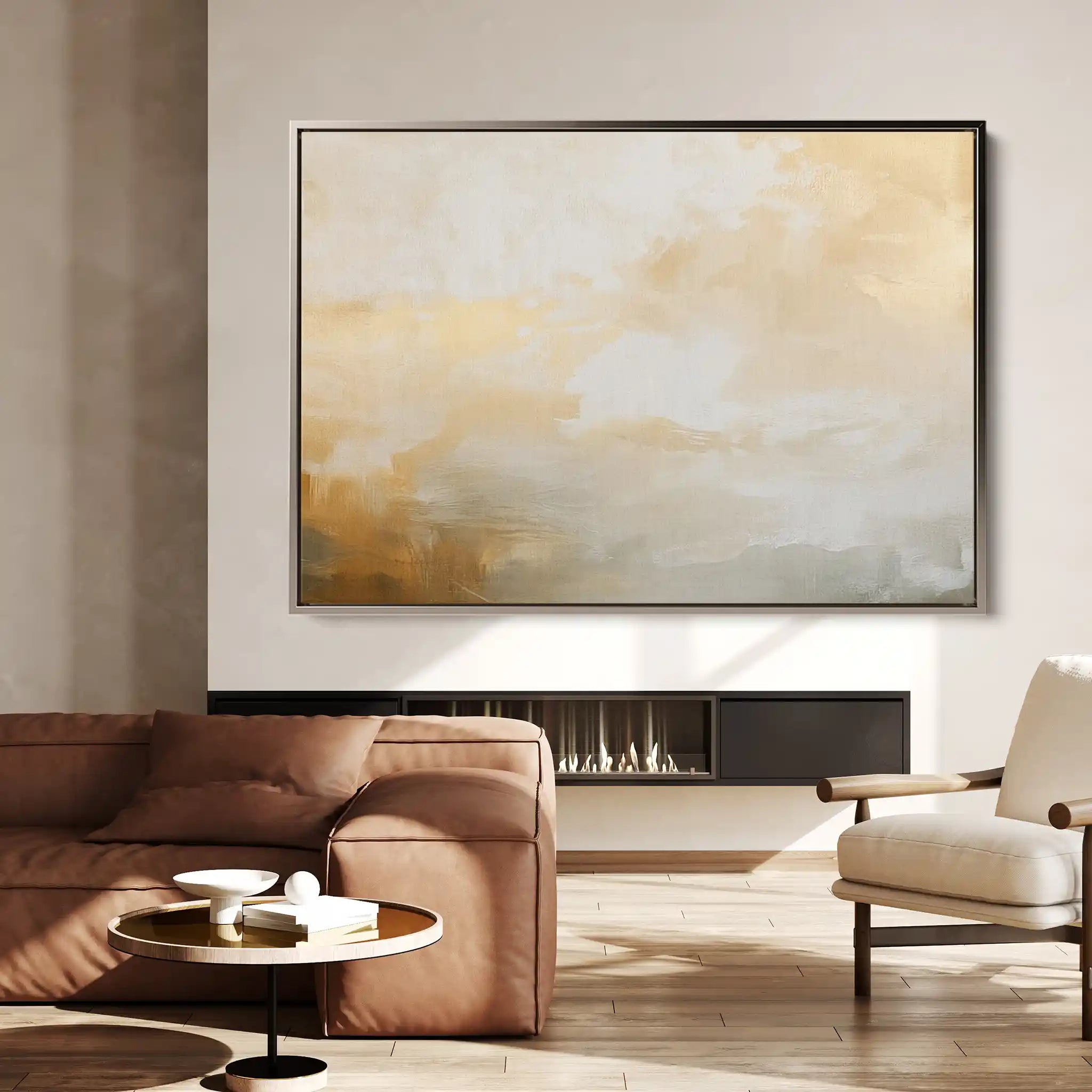 Abstract 347 Canvas Art 18" x 24" / 45 x 60 cm / Black