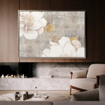 Floral 347 Canvas Art 60 x 40 cm / Black