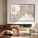 Floral 347 Canvas Art 60 x 40 cm / Black