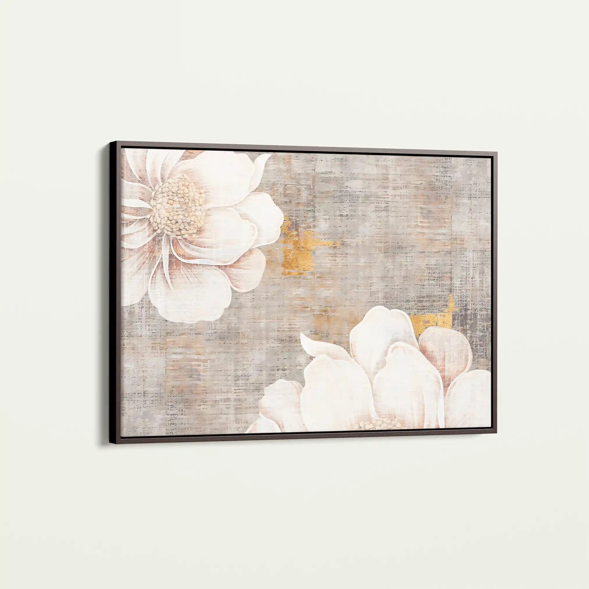 Floral 347 Canvas Art 60 x 40 cm / Black