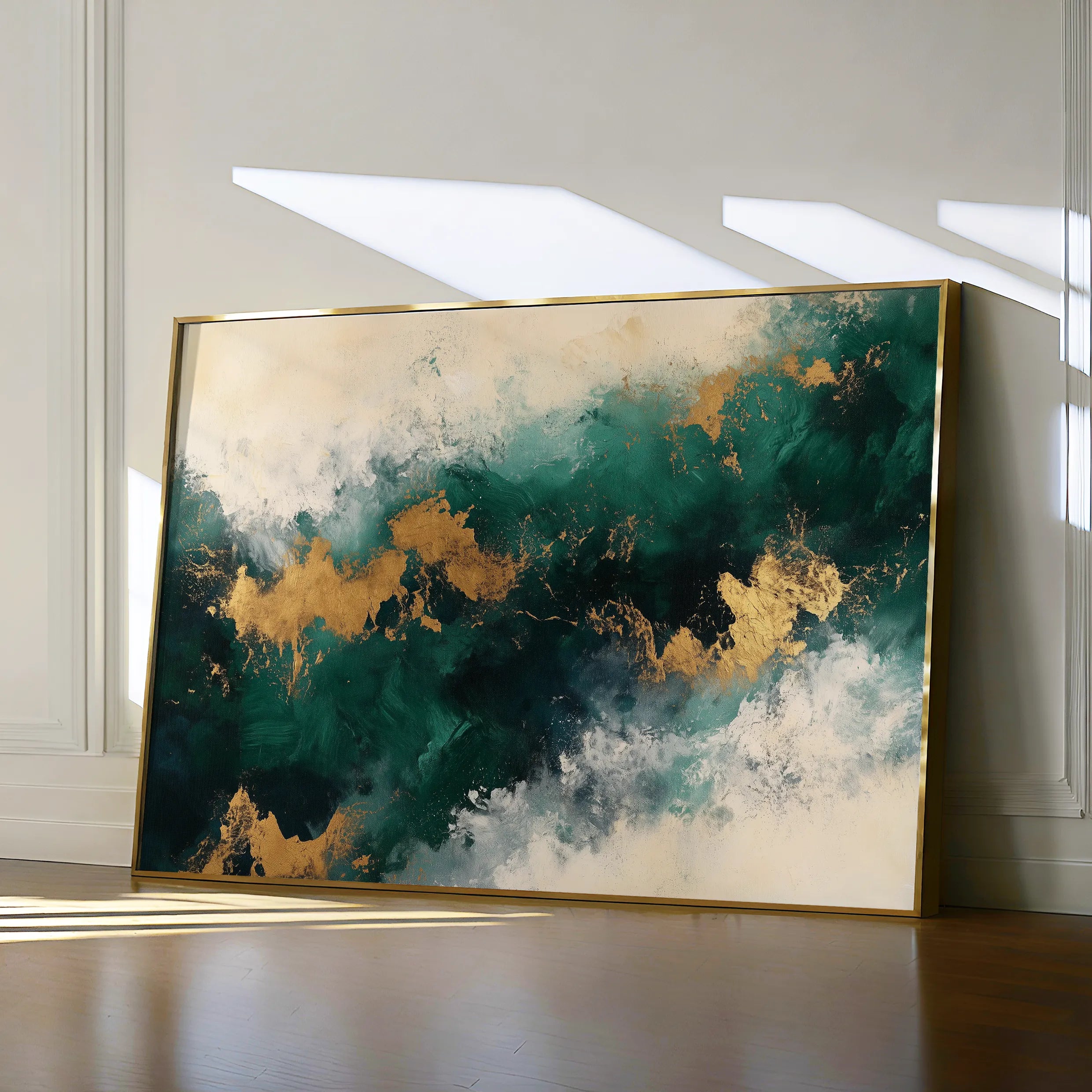 Abstract 348 Canvas Art 18" x 24" / 45 x 60 cm / Black
