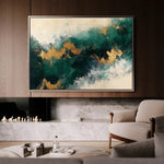 Abstract 348 Canvas Art 18" x 24" / 45 x 60 cm / Black