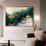 Abstract 348 Canvas Art 18" x 24" / 45 x 60 cm / Black