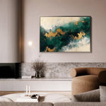 Abstract 348 Canvas Art 18" x 24" / 45 x 60 cm / Black