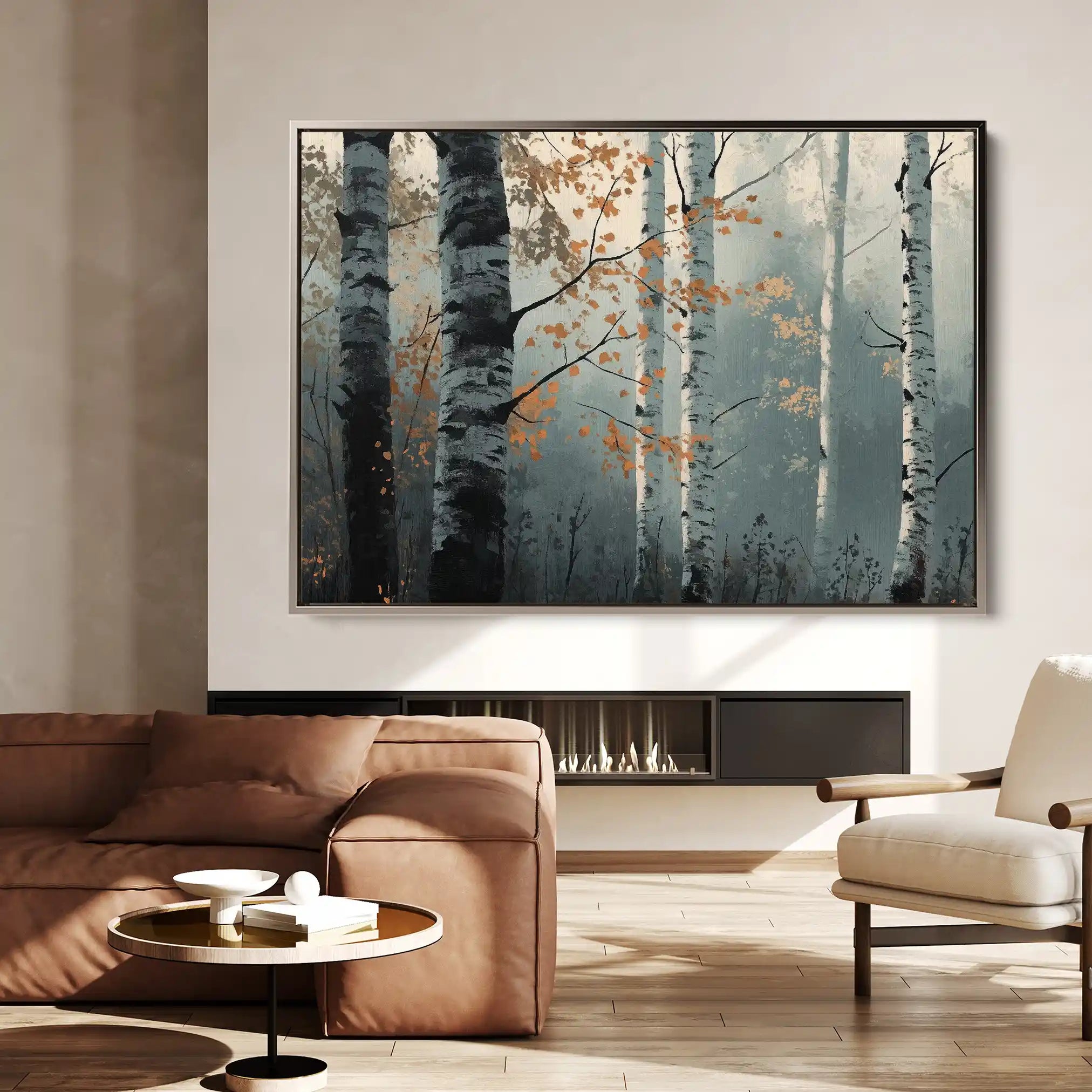 Landscape 348 Canvas Art 60 x 40 cm / Black