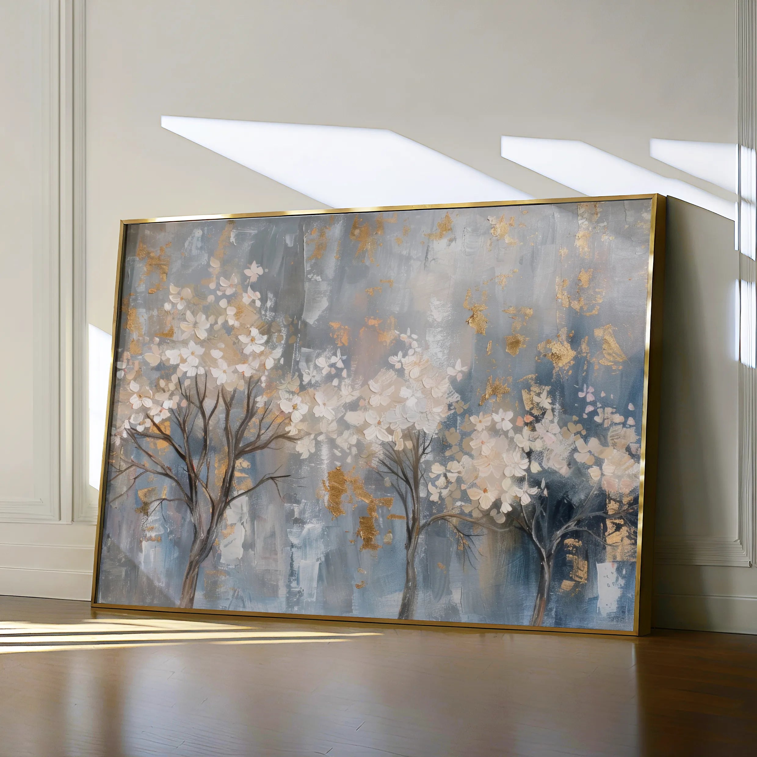 Floral 349 Canvas Art 18" x 24" / 45 x 60 cm / Black