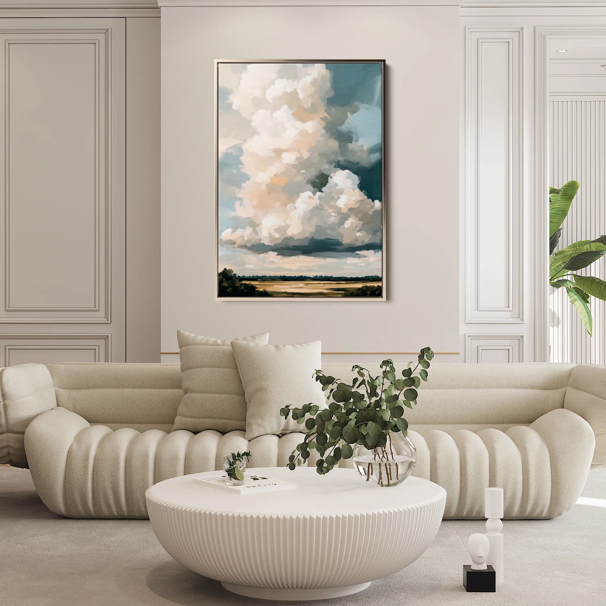 Landscape 349 Canvas Art 18" x 24" / 45 x 60 cm / Black
