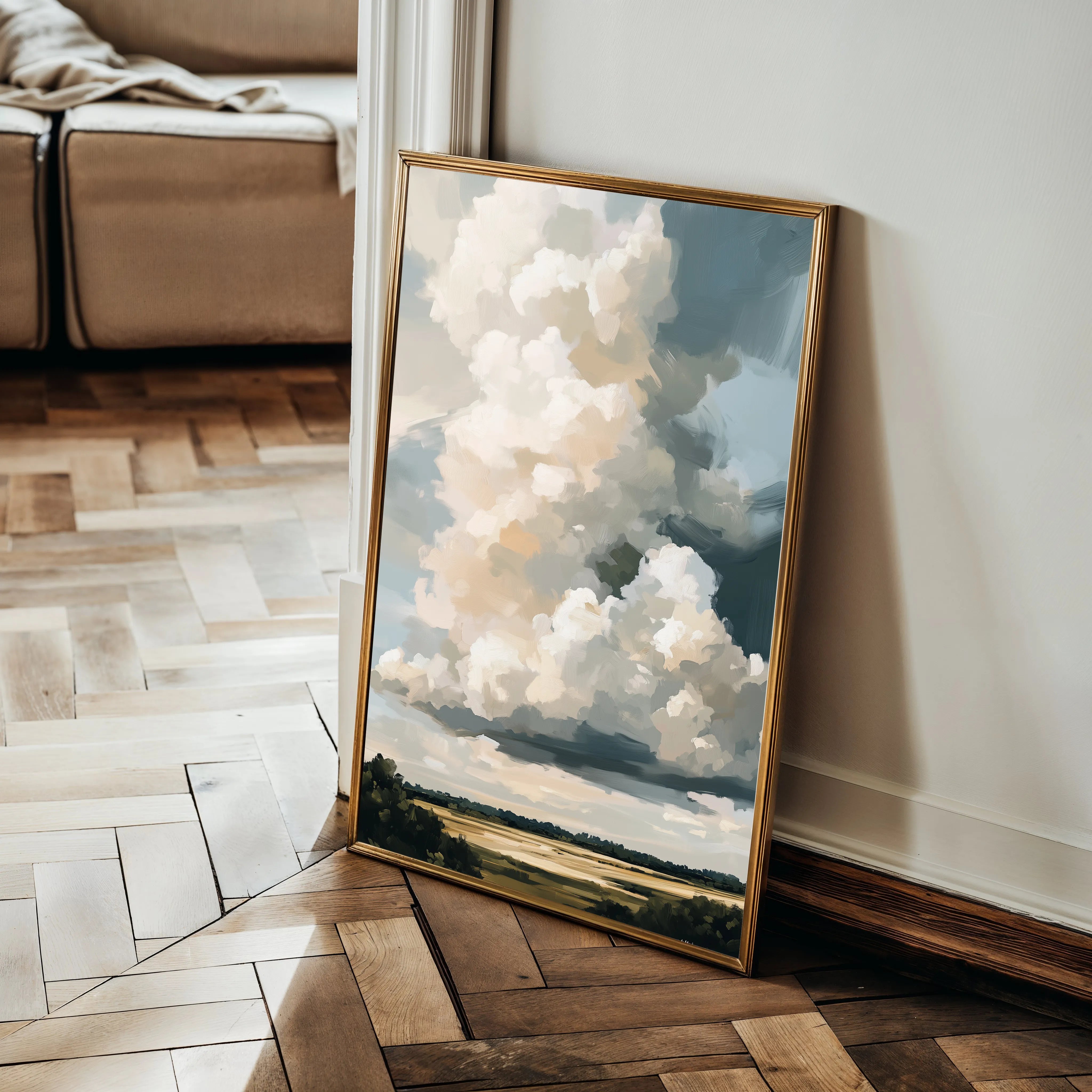 Landscape 349 Canvas Art 18" x 24" / 45 x 60 cm / Black