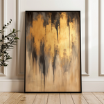 Abstract 350 Canvas Art 18" x 24" / 45 x 60 cm / Black