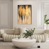 Abstract 350 Canvas Art 18" x 24" / 45 x 60 cm / Black