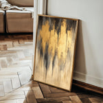 Abstract 350 Canvas Art 18" x 24" / 45 x 60 cm / Black