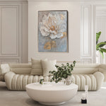 Floral 350 Canvas Art 18" x 24" / 45 x 60 cm / Black