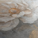 Floral 350 Canvas Art 18" x 24" / 45 x 60 cm / Black