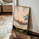 Landscape 350 Canvas Art 18" x 24" / 45 x 60 cm / Black