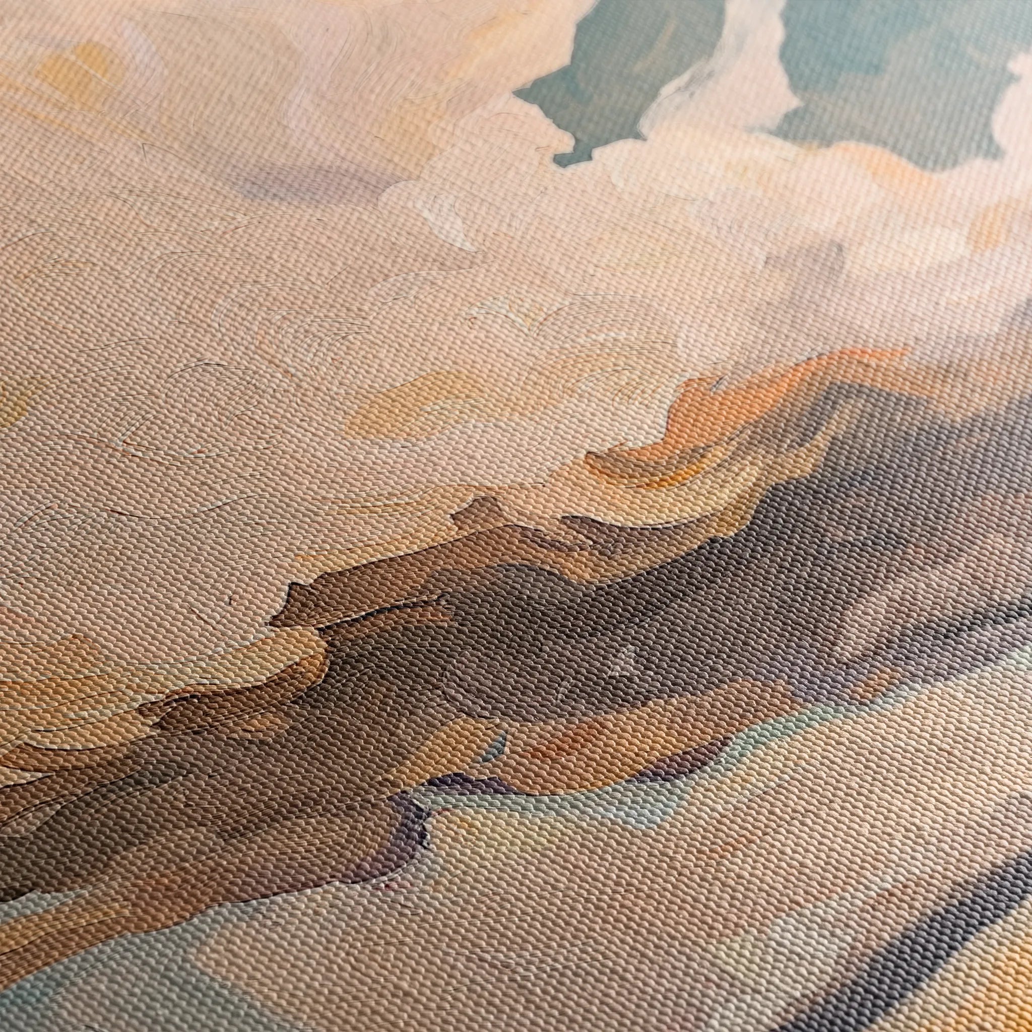 Landscape 350 Canvas Art 18" x 24" / 45 x 60 cm / Black