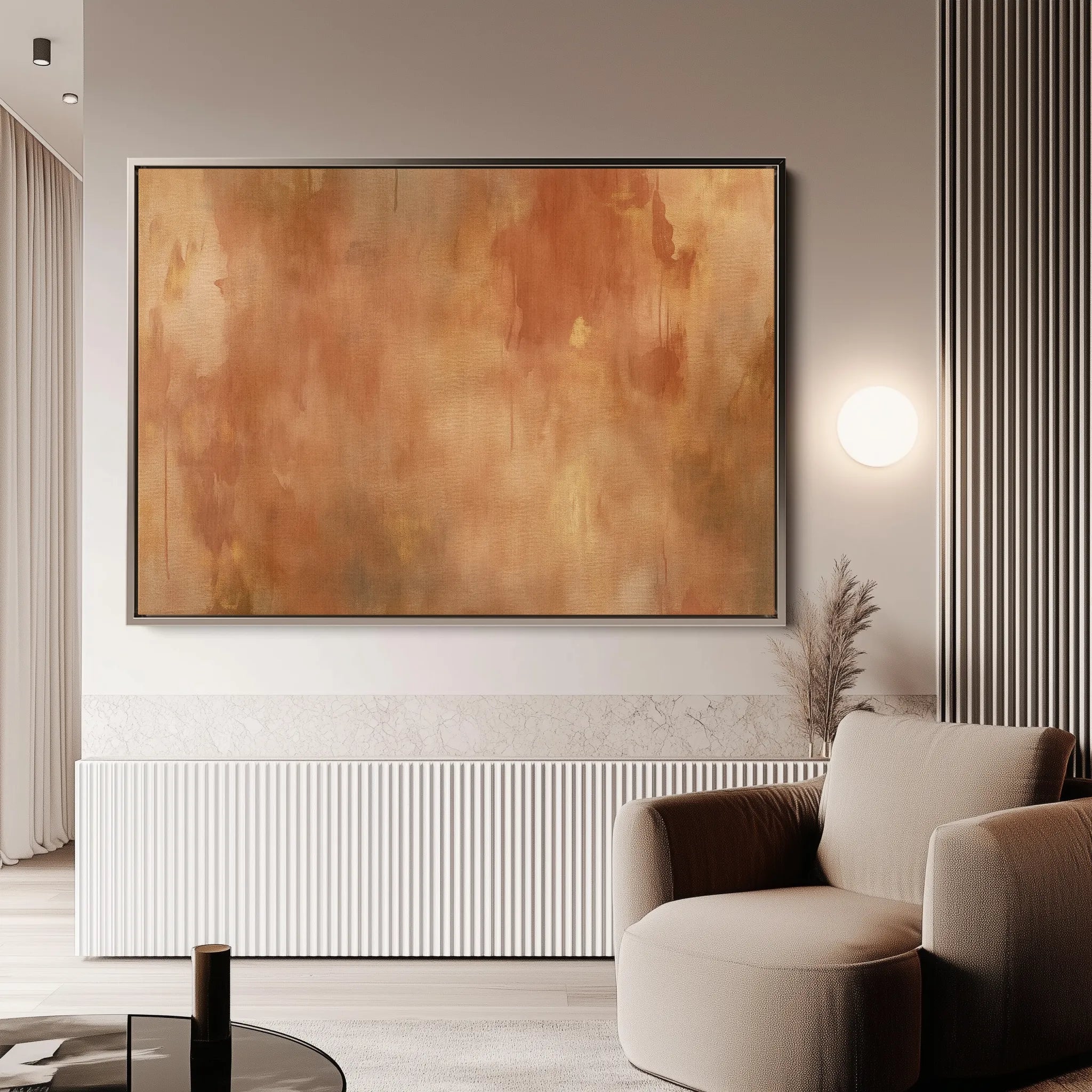 Abstract 351 Canvas Art 18" x 24" / 45 x 60 cm / Black