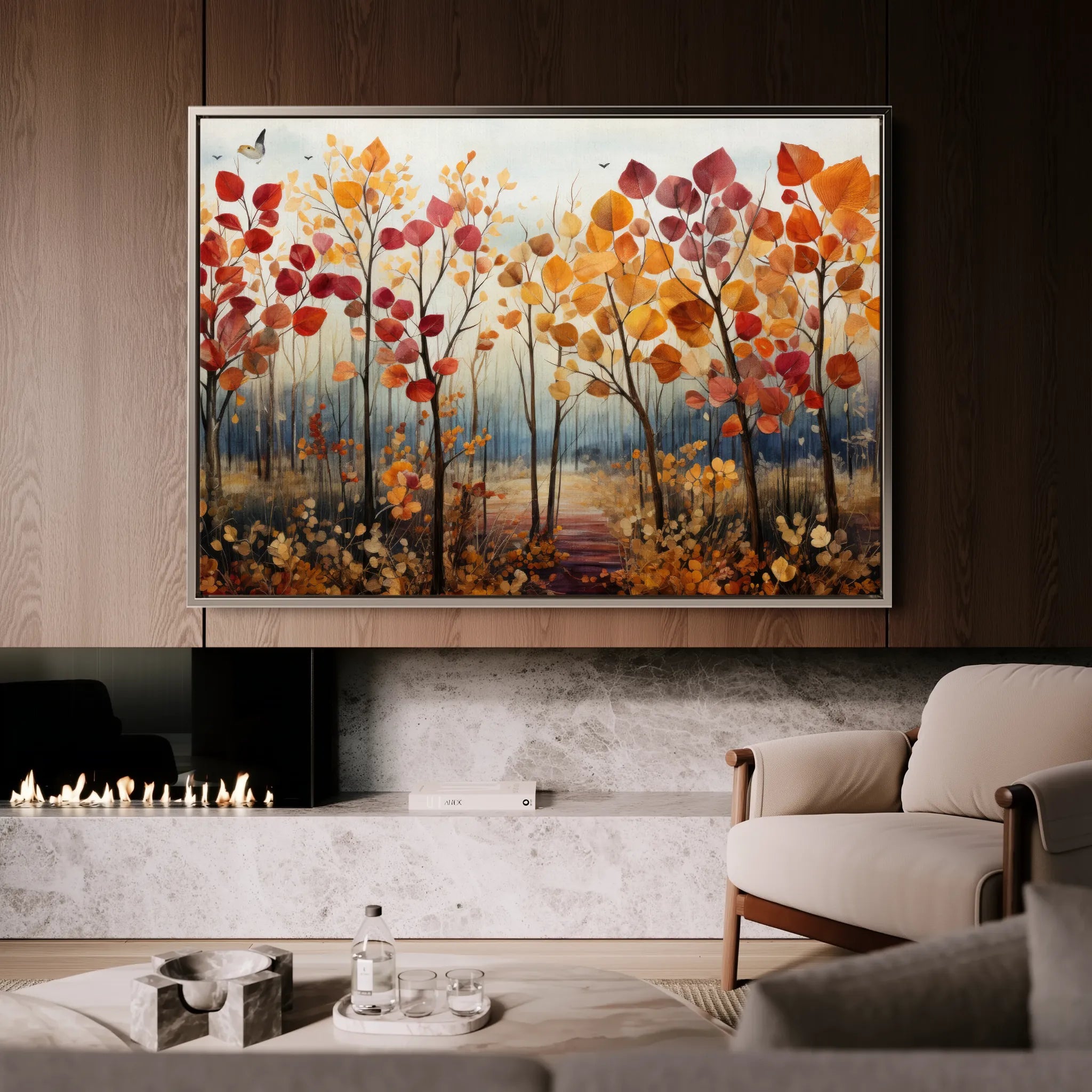 Floral 351 Canvas Art 18" x 24" / 45 x 60 cm / Black