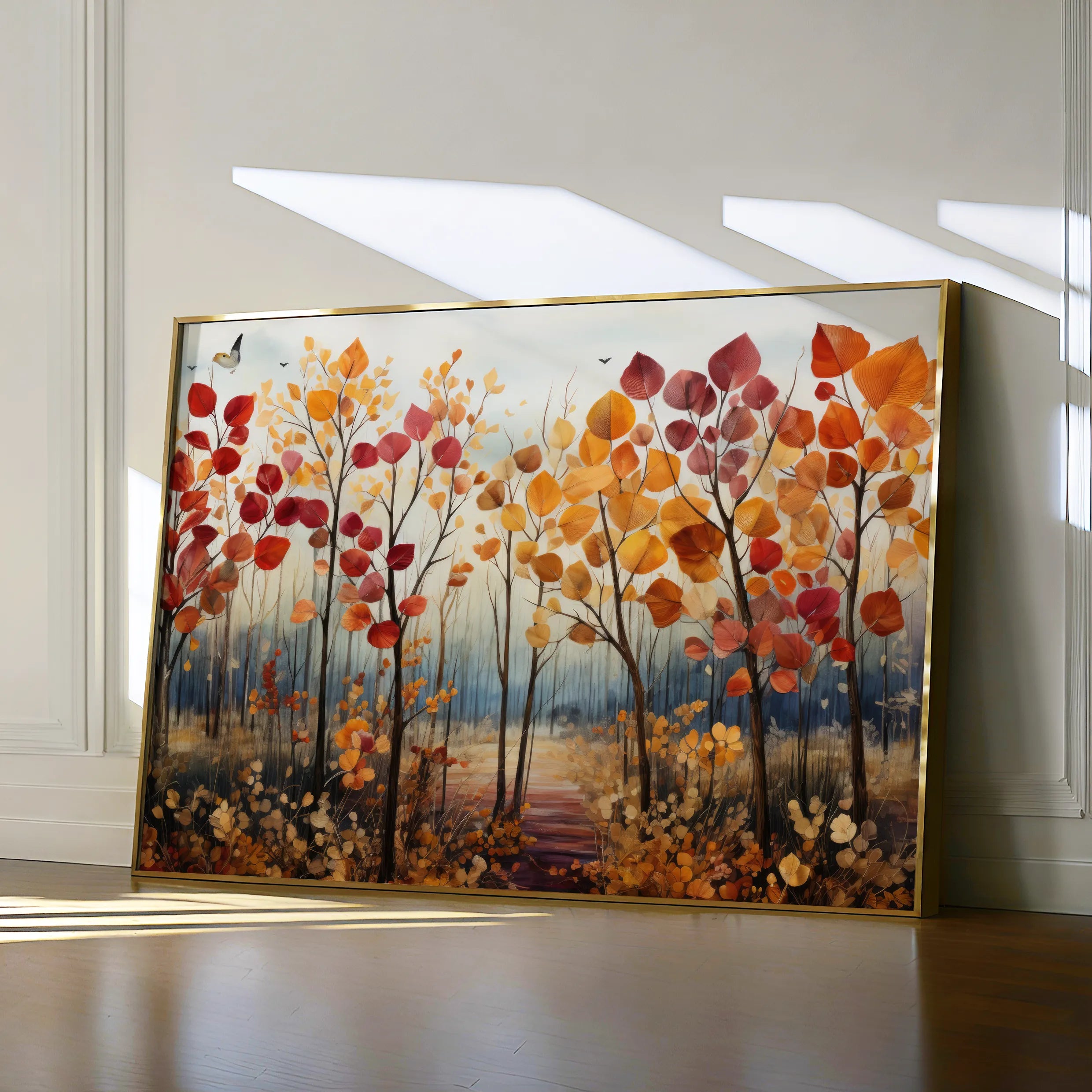 Floral 351 Canvas Art 18" x 24" / 45 x 60 cm / Black