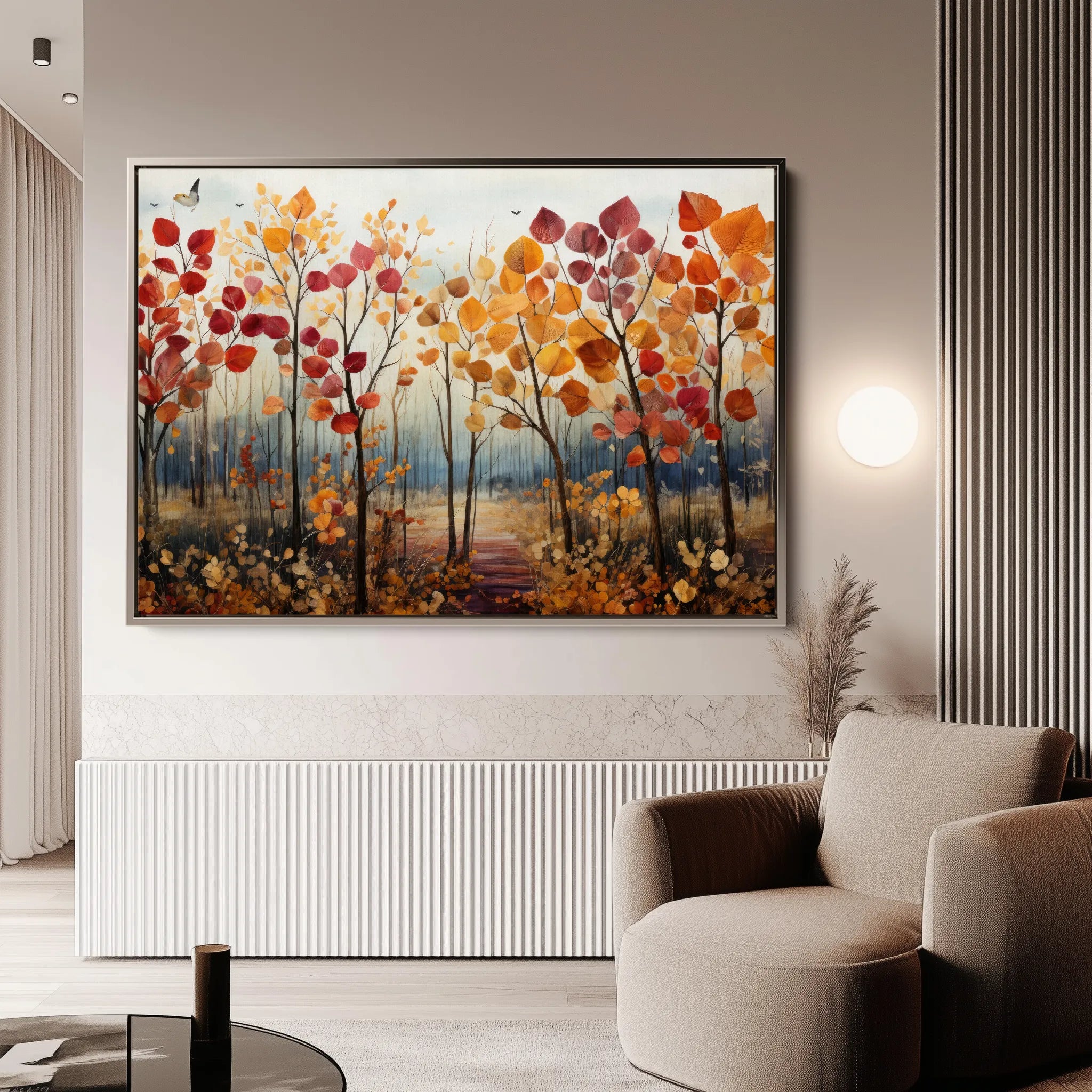 Floral 351 Canvas Art 18" x 24" / 45 x 60 cm / Black