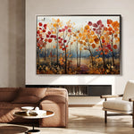 Floral 351 Canvas Art 18" x 24" / 45 x 60 cm / Black