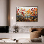 Floral 351 Canvas Art 18" x 24" / 45 x 60 cm / Black