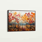 Floral 351 Canvas Art 18" x 24" / 45 x 60 cm / Black