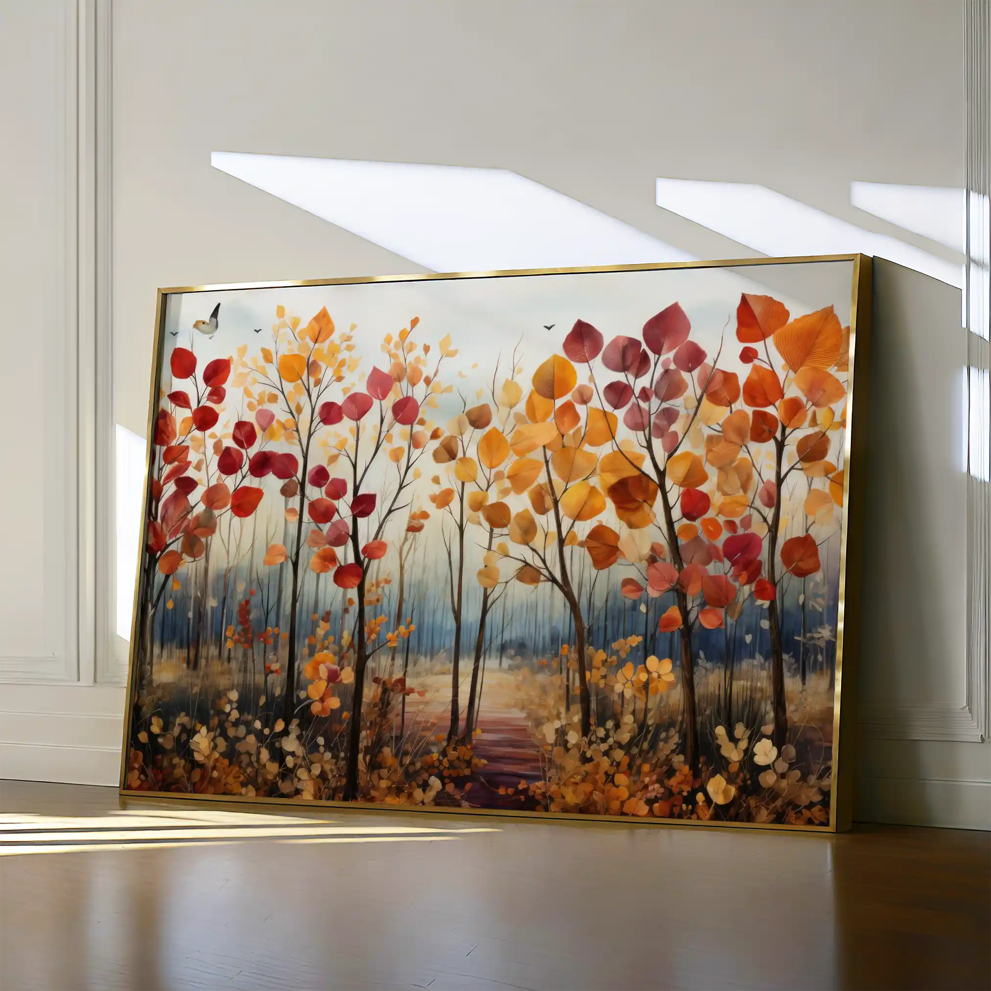 Floral 351 Canvas Art 60 x 40 cm / Black