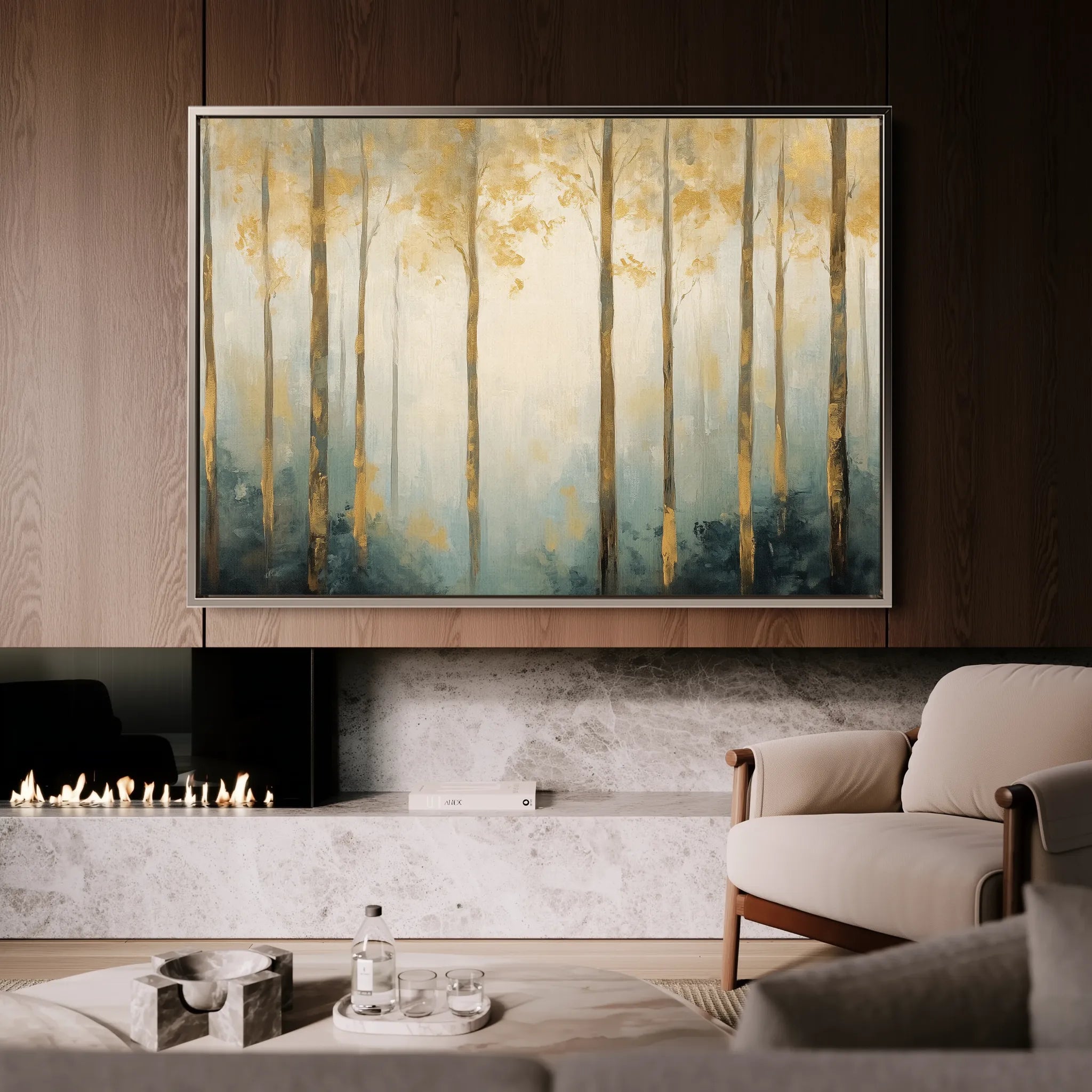 Landscape 351 Canvas Art 18" x 24" / 45 x 60 cm / Black