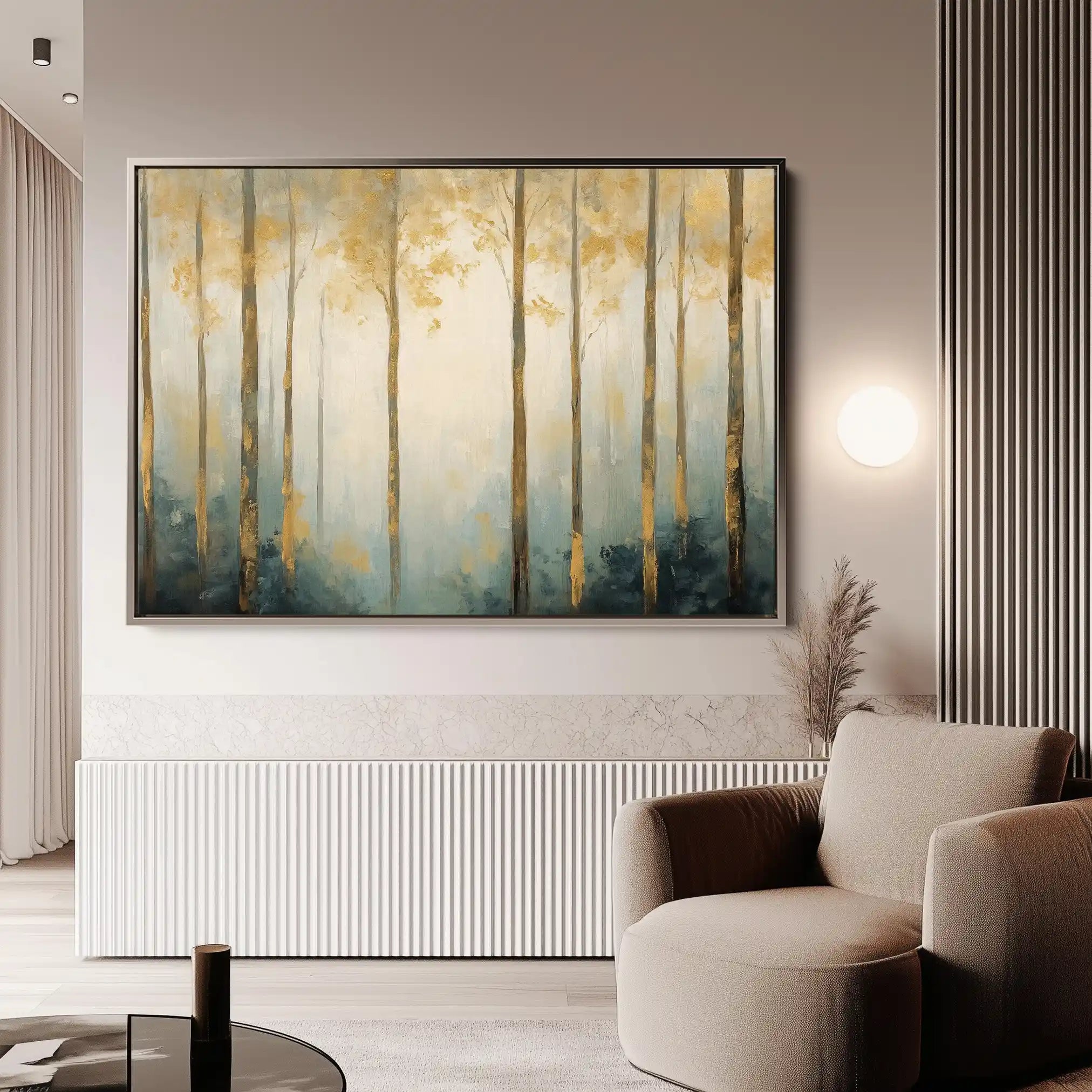 Landscape 351 Canvas Art 60 x 40 cm / Black