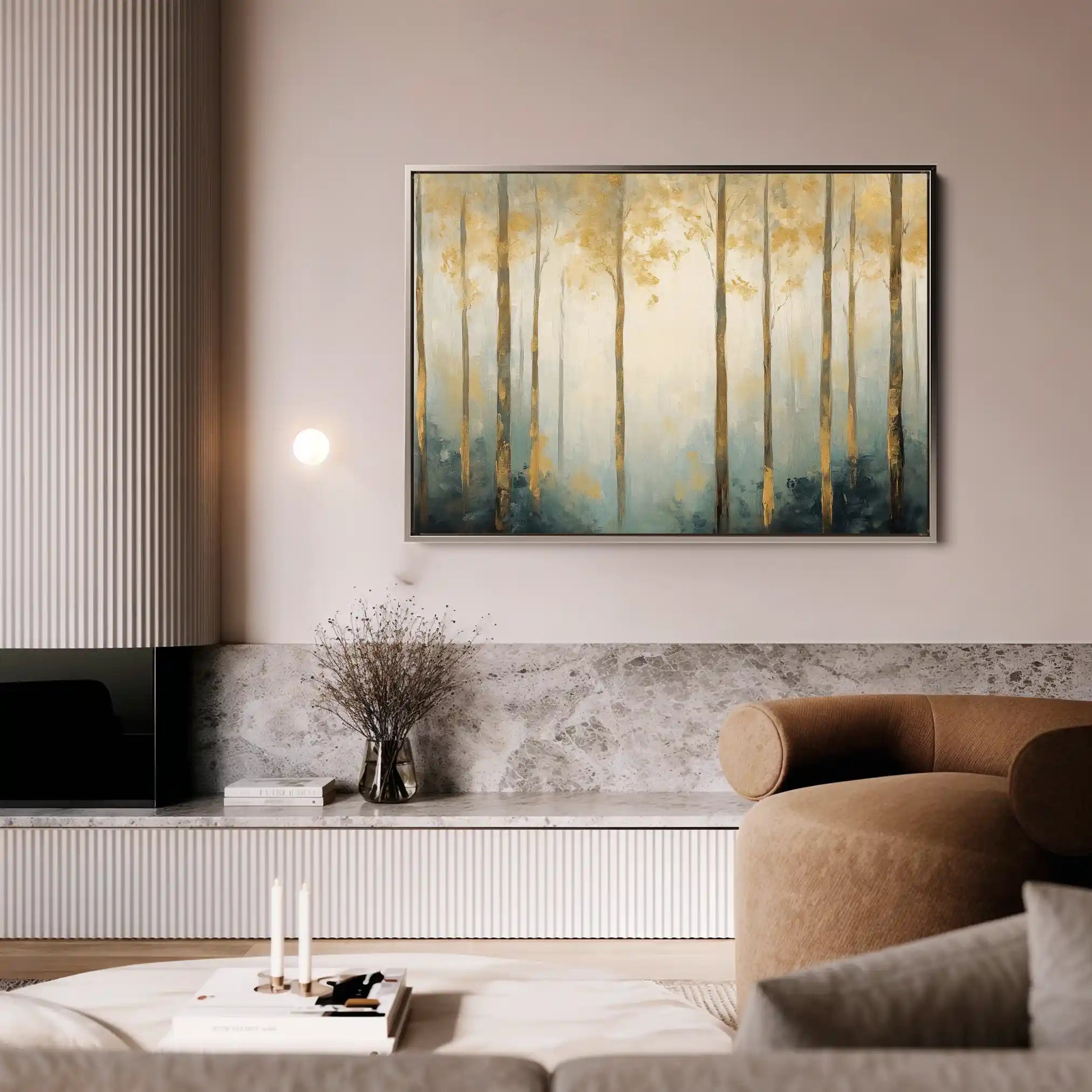 Landscape 351 Canvas Art 60 x 40 cm / Black