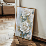 Floral 352 Canvas Art 18" x 24" / 45 x 60 cm / Black