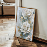 Floral 352 Canvas Art 18" x 24" / 45 x 60 cm / Black