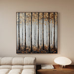 Landscape 352 Canvas Art 16" x 16" / 40 x 40 cm / Black