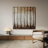 Landscape 352 Canvas Art 16" x 16" / 40 x 40 cm / Black