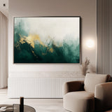 Abstract 353 Canvas Art 18" x 24" / 45 x 60 cm / Black