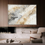Floral 353 Canvas Art 60 x 40 cm / Black
