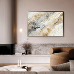 Floral 353 Canvas Art 60 x 40 cm / Black